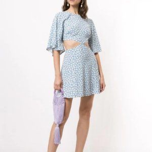 Reformation Floral Cutout Dress